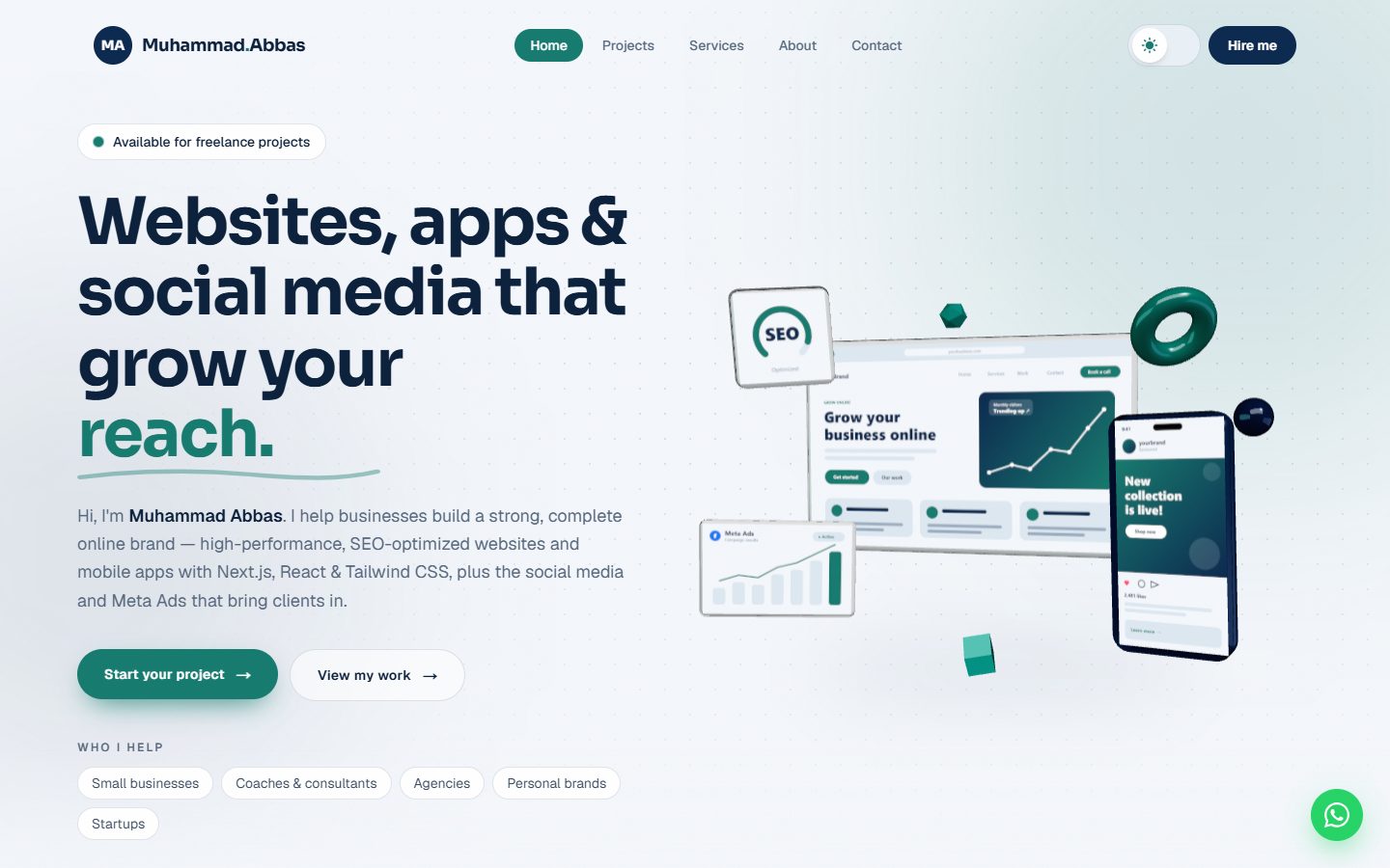 Muhammad Abbas Portfolio homepage