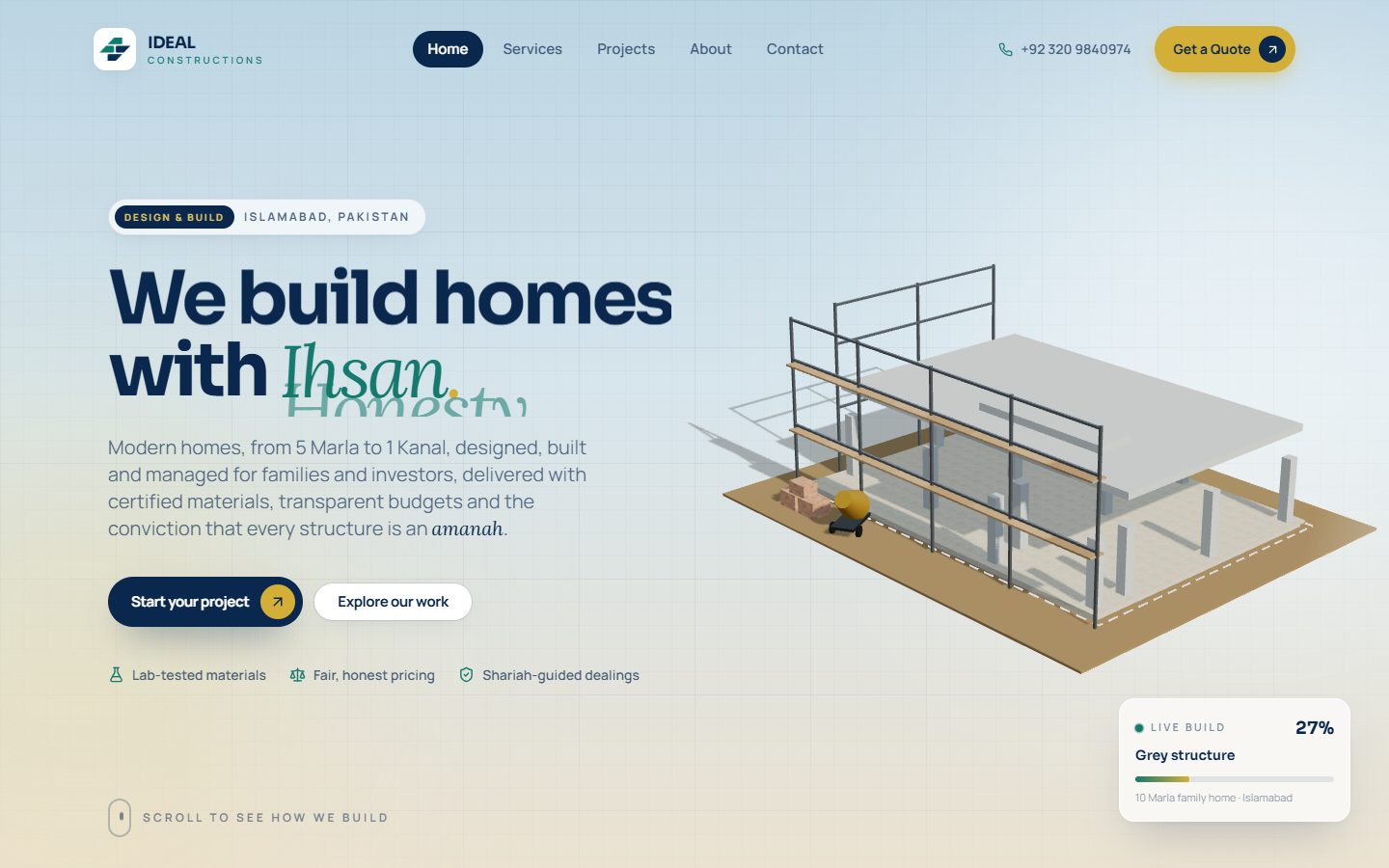 IDEAL Constructions homepage