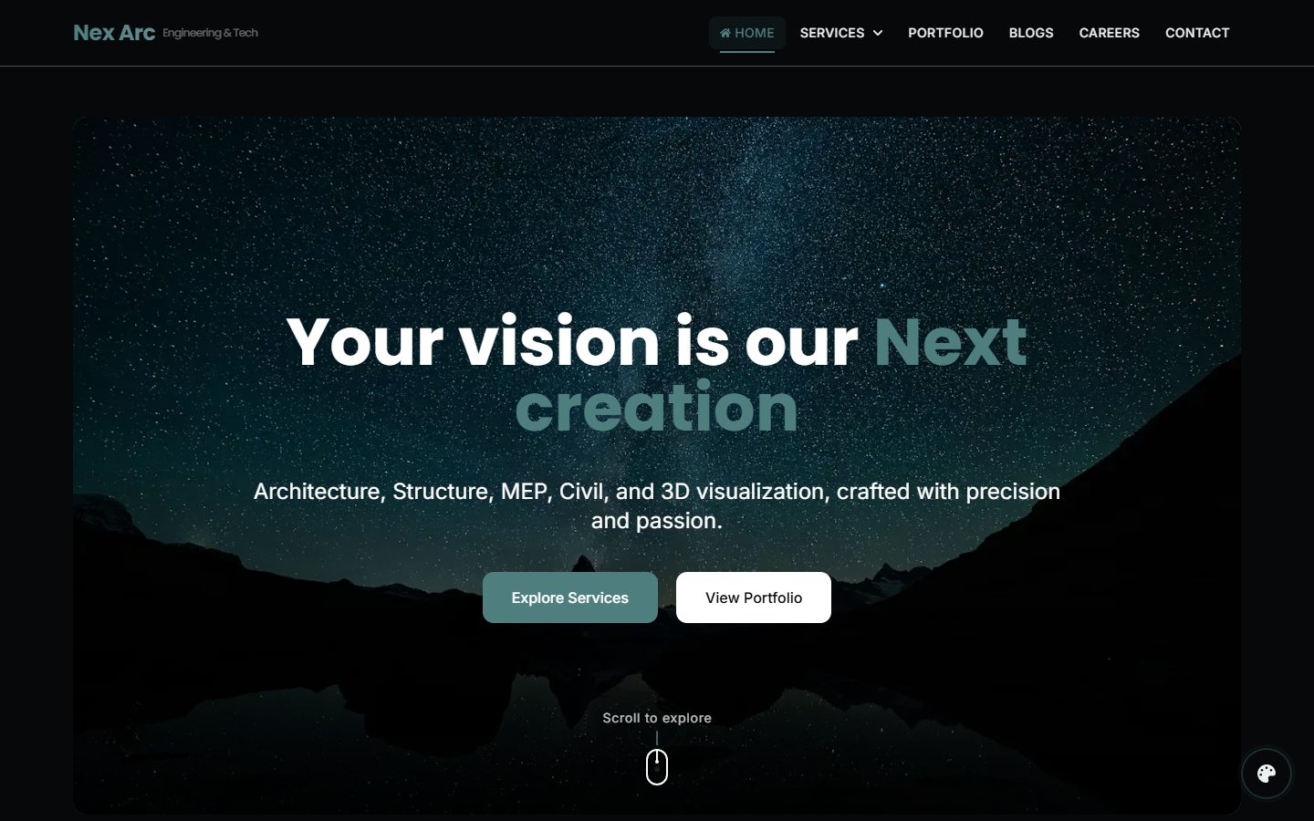 Nex Arc homepage